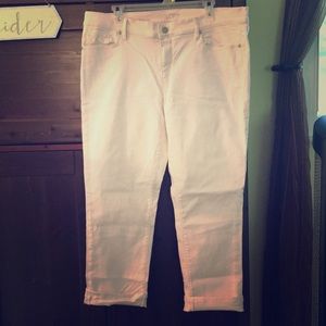 Loft cuffed crop jeans